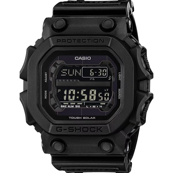Casio G-Shock Black Resin Red Digital Oversized Watch GX-56BBR-1